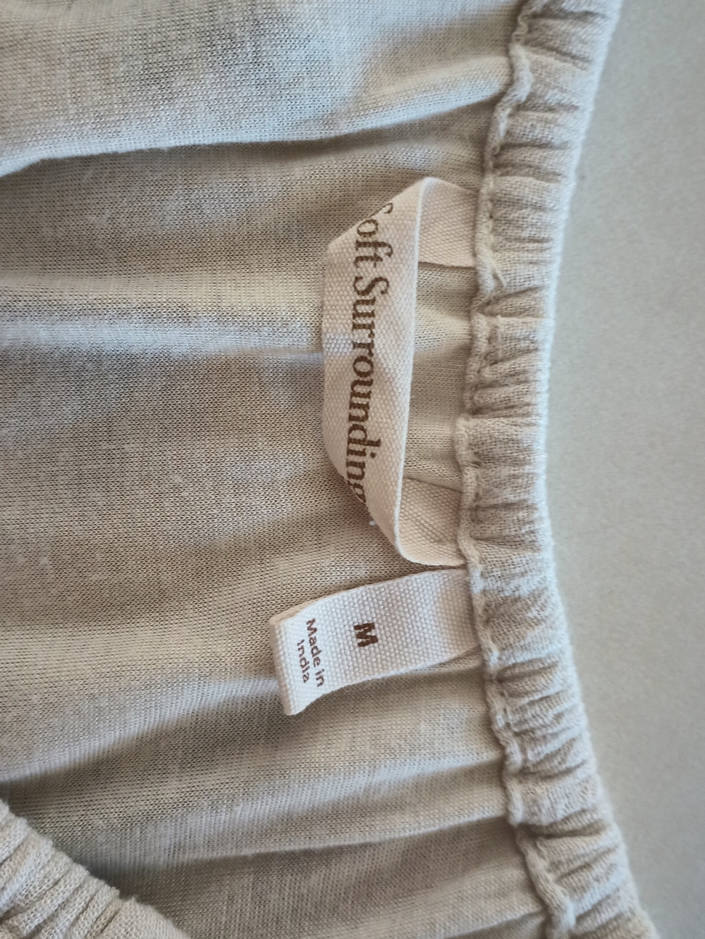 Soft Surroundings Cream Peasant Tunic with Multicolor Floral Embroidery - Picture 4 of 6